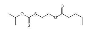 2-propan-2-yloxycarbothioylsulfanylethyl pentanoate Structure