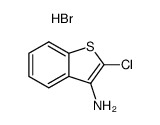 2-chloro-3-aminobenzo(b)thiophene hydrobromide Structure