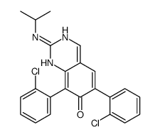 6,8-bis(2-chlorophenyl)-2-(propan-2-ylamino)-1H-quinazolin-7-one Structure