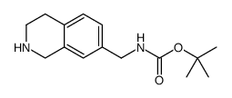 Carbamic acid, N-[(1,2,3,4-tetrahydro-7-isoquinolinyl)methyl]-, 1,1-dimethylethyl ester Structure