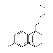 4-fluoro-8-hexyl-1,10,11,12-tetrahydrotricyclo[6.2.2.02,7]dodeca-3,9-dien-9-one结构式