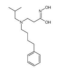 N-hydroxy-3-[2-methylpropyl(4-phenylbutyl)amino]propanamide Structure