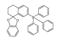 (3',4'-dihydro-2'H-spiro[benzo[d][1,3]dioxole-2,1'-naphthalen]-7'-yl)triphenylsilane Structure