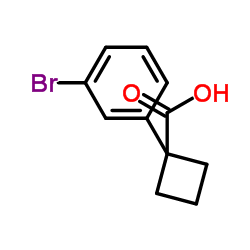 1-(3-Bromophenyl)cyclobutanecarboxylic acid structure