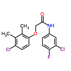 2-(4-Chloro-2,3-dimethylphenoxy)-N-(3-chloro-4-fluorophenyl)acetamide结构式