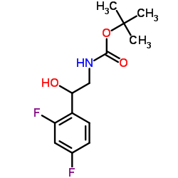 tert-butyl N-[2-(2,4-difluorophenyl)-2-hydroxyethyl]carbamate structure