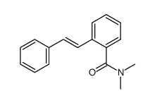 N,N-dimethyl-2-[(E)-phenylethenyl]benzamide结构式