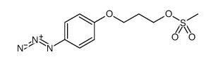 1-Propanol, 3-(4-azidophenoxy)-, 1-methanesulfonate结构式