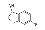 6-氟-2,3-二氢-1-苯并呋喃-3-胺结构式