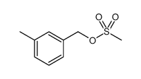 Methanesulfonic acid, (3-methylphenyl)methyl ester结构式