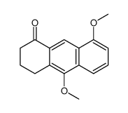 8,10-dimethoxy-3,4-dihydro-2H-anthracen-1-one结构式