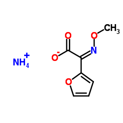 Ammonium (Z)-2-(furan-2-yl)-2-(methoxyimino)acetate Structure