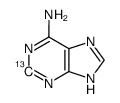 <2-13C>adenine Structure