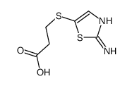 3-[(2-amino-1,3-thiazol-5-yl)sulfanyl]propanoic acid Structure