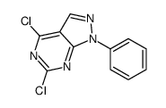 4,6-二氯-1-苯基-1氢-吡唑[3,4-d]并嘧啶结构式