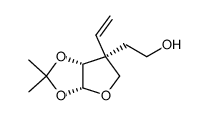 2-((3aR,6S,6aR)-2,2-dimethyl-6-vinyltetrahydrofuro[2,3-d][1,3]dioxol-6-yl)ethan-1-ol Structure