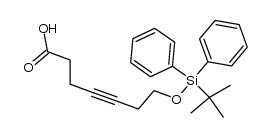 7-(tert-butyldiphenylsilyloxy)hept-4-ynoic acid Structure