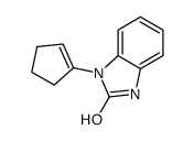 2H-Benzimidazol-2-one,1-(1-cyclopenten-1-yl)-1,3-dihydro-(9CI)结构式