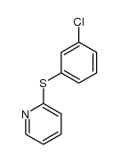 2-[(3-chlorophenyl)thio]pyridine Structure