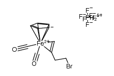 [(η5-C5H5)Fe(CO)2(η2-CH2CH(CH2)2Br)]PF6 Structure