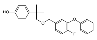 4-[1-[(4-fluoro-3-phenoxyphenyl)methoxy]-2-methylpropan-2-yl]phenol Structure