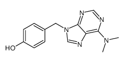 4-[[6-(dimethylamino)purin-9-yl]methyl]phenol Structure