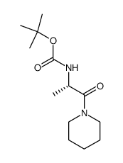 N-(tert-butoxycarbonyl)-(L)-alanine pentamethyleneamide Structure