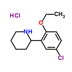 2-(5-CHLORO-2-ETHOXYPHENYL)PIPERIDINE HYDROCHLORIDE Structure