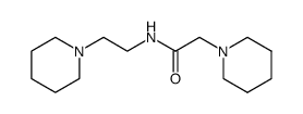 2-piperidin-1-yl-N-(2-piperidin-1-ylethyl)acetamide结构式