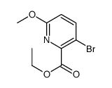 Ethyl 3-bromo-6-methoxypicolinate structure