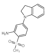 5-(2,3-Dihydro-1H-indol-1-yl)-2-(methylsulfonyl)phenylamine Structure