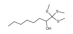 1,1,1-tris(methylthio)-2-octanol Structure