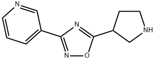 3-(5-Pyrrolidin-3-yl-[1,2,4]oxadiazol-3-yl)-pyridine结构式