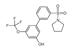 3-(3-pyrrolidin-1-ylsulfonylphenyl)-5-(trifluoromethoxy)phenol Structure