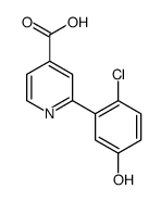 2-(2-chloro-5-hydroxyphenyl)pyridine-4-carboxylic acid Structure