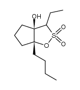 (3aR,6aR)-6a-butyl-3-ethyl-3a-hydroxyhexahydrocyclopenta[d][1,2]oxathiole 2,2-dioxide Structure