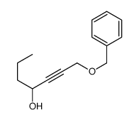 1-phenylmethoxyhept-2-yn-4-ol Structure