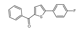 phenyl[5-(4-fluorophenyl)thiophene-2-yl]methanone结构式