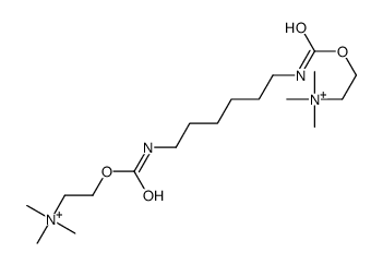 trimethyl-[2-[6-[2-(trimethylazaniumyl)ethoxycarbonylamino]hexylcarbamoyloxy]ethyl]azanium结构式