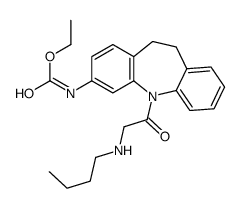 ethyl N-[11-[2-(butylamino)acetyl]-5,6-dihydrobenzo[b][1]benzazepin-2-yl]carbamate结构式