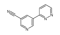 5-pyridazin-3-ylpyridine-3-carbonitrile Structure