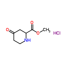 Methyl 4-oxo-2-piperidinecarboxylate hydrochloride (1:1)结构式