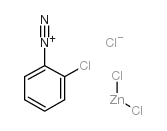 2-chlorobenzenediazonium tetrachlorozincate (2:1) structure