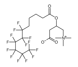 3-(6,6,7,7,8,8,9,9,10,10,11,11,11-tridecafluoroundecanoyloxy)-4-(trimethylazaniumyl)butanoate Structure