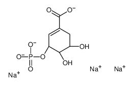 Shikimate-3-phosphate Trisodium Salt structure