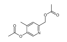 (5-acetyloxy-4-methylpyridin-2-yl)methyl acetate Structure