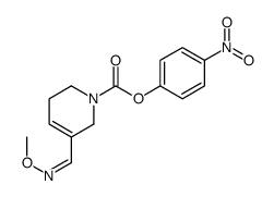 (4-nitrophenyl) 5-[(E)-methoxyiminomethyl]-3,6-dihydro-2H-pyridine-1-carboxylate结构式