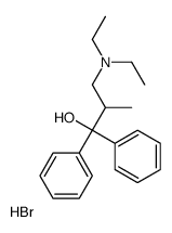 3-(diethylamino)-2-methyl-1,1-diphenylpropan-1-ol,hydrobromide Structure