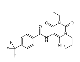 Benzamide,N-(6-amino-1,2,3,4-tetrahydro-2,4-dioxo-1,3-dipropyl-5-pyrimidinyl)-4-(trifluoromethyl)- structure