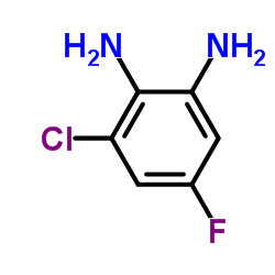 3-氯-5-氟苯-1,2-二胺结构式